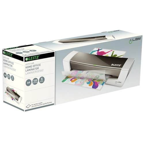 Leitz iLAM Thermal Laminator, 9.5" Laminating Machine, Use with 3 Mil and 5 Mil, Fully Heats in 3 Minutes, Home Office (WSM301040)