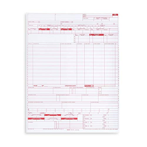 Blue Summit Supplies 500 UB04 Claim Forms, CMS 1450, 8.5" x 11"