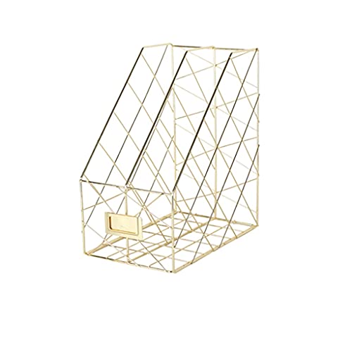BDPP Storage File Rack File Holder Metal Desktop File Rack Office Supplies Storage File Sorter Suitable for Office,Home,School and Dormitory School Home Office Folder (Color : A)