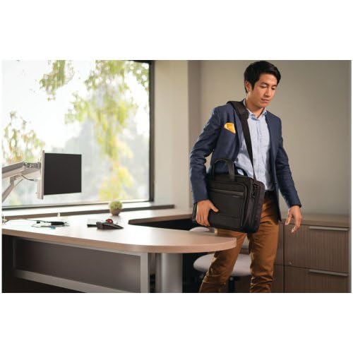 Kensington K60386EU Laptop Briefcase, Contour 2.0 15.6 Inch Business Laptop Briefcase, Medium Shoulder Bag for Laptops & Tablets, Water Resistant Secure Bags for Men & Women, Hand Luggage, Travel Bag