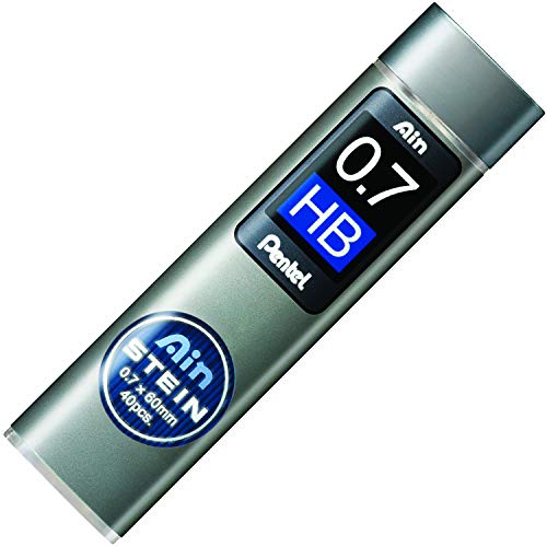 Pentel Ain Stei HB Grade Refill Lead, 0.7 mm - Pack of 12