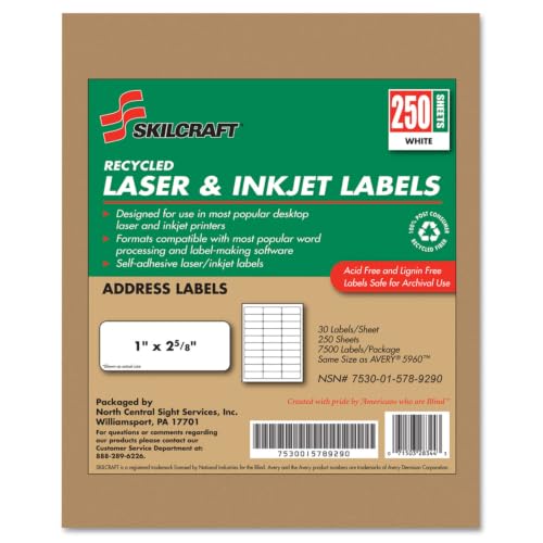 NSN5789290 - SKILCRAFT 7530-01-578-9290 Address Label