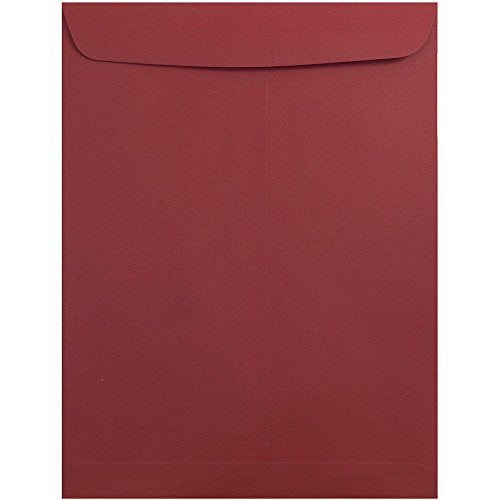 JAM PAPER 10 x 13 Open End Catalog Premium Envelopes - Dark Red - 100/Pack