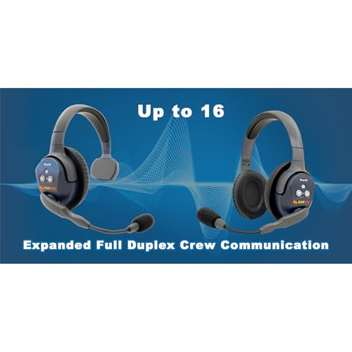 Eartec Ultralite PRO16-SR Single-Ear Remote Add-On Headset – Add a User to Your PRO16 System or Replace a Lost Headset, Hands-Free Full Duplex, 10-Hour Battery – with SolidSignal Cleaning Wipes