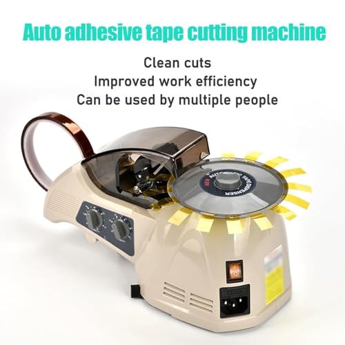 Disc Tape Dispenser, Cutting Length 10~60Mm, Tape Width 5~25Mm,Tape Roll Outer Diameter 150mm, for Office Warehouse Home Packaging