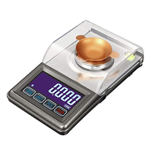 DFEDHF Electronics Scale High Precision Smart Digital Gold Diamond Jewelry with Windproof Cover Precision Small, 0.001g/30g