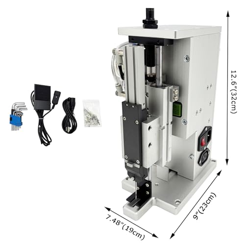 LGXEnzhuo Pneumatic Glue Nail Machine 0.2"-1.7" Single Needle Hang Tag Socks Staple Labeling Machine for Garments Socks Textiles 110-220V