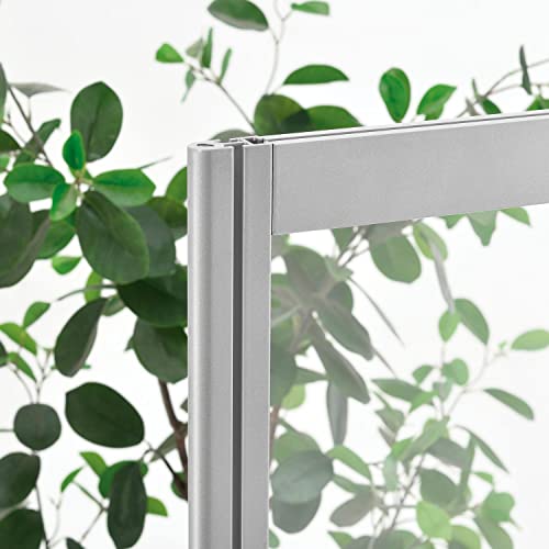 Global Industrial Clear Mobile Divider, Acrylic, 30" W x 60" H