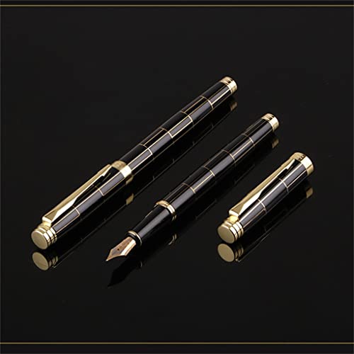MSLSOIAB Checkered Pattern Fountain Pen Writing Signing Calligraphy Pens Office Stationery Supplies