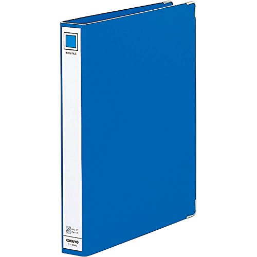 Kokuyo ring file A4 vertical 4 hole blue off -484NB