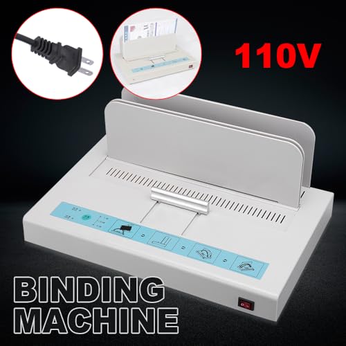 Ageanbri Thermal Binding Machine 500 Sheets Capacity Book Binder Machine Max 50mm Binding Thickness 110V Binding Machine A4 Document Heat Binder Three-Speed Temperature Control