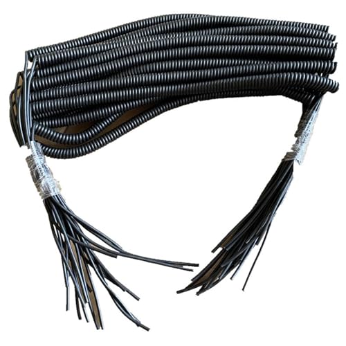 Coiled Mains Flex Curly Spring Cord 4 Cores 0.3mm2 1M 5M 7M 10M