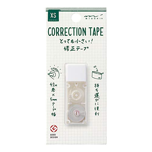 Midori Correction Tape, XS Series, White (35263006)