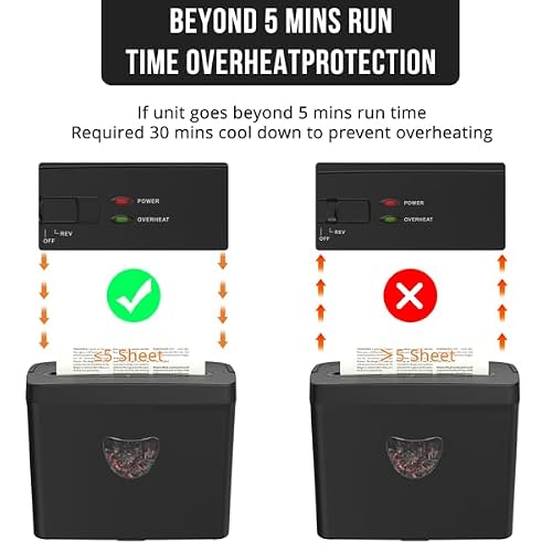 Cross-Cut Paper Shredder P-4 Security Level 2.38-Gallon Bin