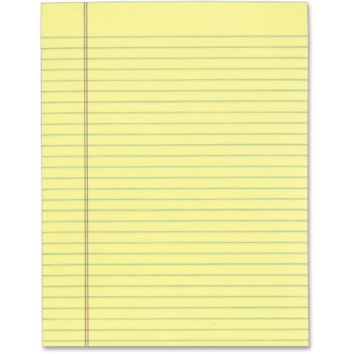 TOPS The Legal Pad Glue Top Pads, Legal/Wide, 8 1/2 x 11, Canary, 50 Sheets, Dozen TOP7522