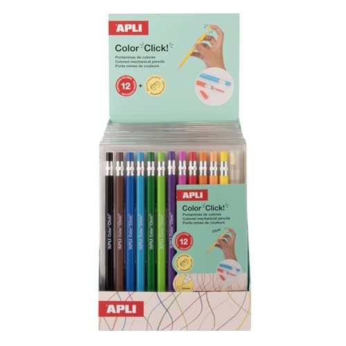 APLI 20545 Colour Click Mechanical Pencil with Refills