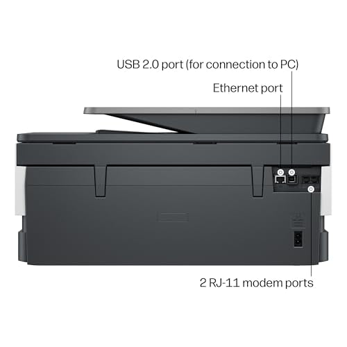 HP OfficeJet Pro 8135 Wireless All-in-One Color Inkjet Printer, Print, Scan, Copy, Fax, ADF, Duplex Printing Best-for-Home-Office, 3 Month Trial of Instant Ink Included, AI-Capable (C2VK1A)
