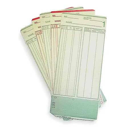 Ama099000 Compatible with Amano Time Card, 7 1/4X3 1/4In, Pk1000