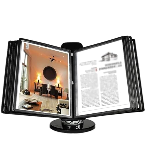 Wall file organizer,Wall Mounted File Holder, File Organizer For Desk, 10 And 20 Display Pockets, Letter-Size, Deluxe Catalog Display Rack, For Office/Home Display And Storage A4 Documents Space Savin