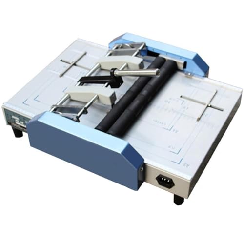 ELUKHT Electric Paper Book Stapler Creaser, A3 Saddle Stitch Flat-Clinch Automatic Binding Machine Folder Creasing Machine, Brochure Stapler