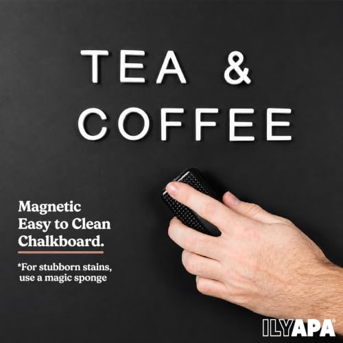 Ilyapa Rolling Metal A Frame Chalk Board Sign, 20x40 in - Sidewalk