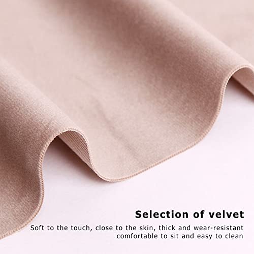 FZGGWYHL Office Velvet Computer with Lumbar Support,Ergonomic Desk Swivel for Home Conference Office Girls Bedroom Vision
