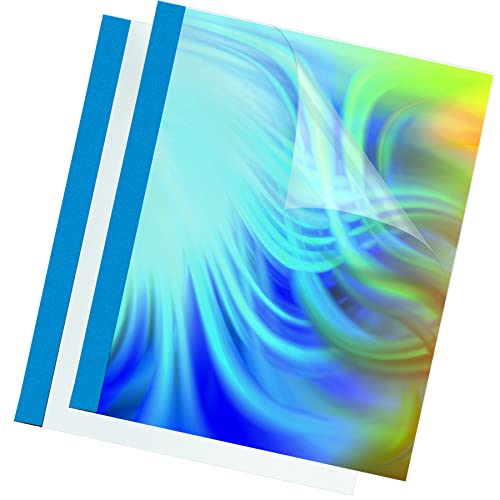Fellowes Prestige Thermal Binding Covers 150 Microns/PVC Front / 220 g/m² Leather Structured Back/Blue