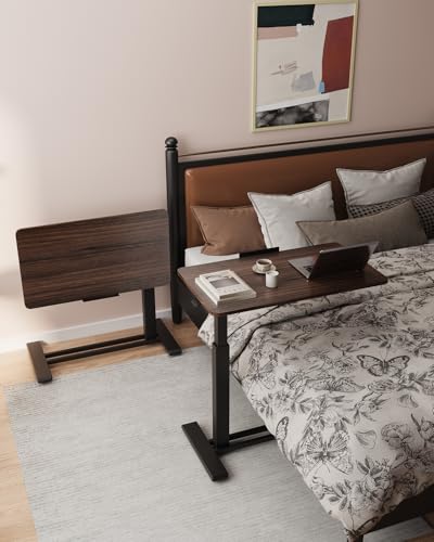 FLEXISPOT H7 PRO 90° Tiltable Mobile Overbed Table with Pneumatic Lift,32''