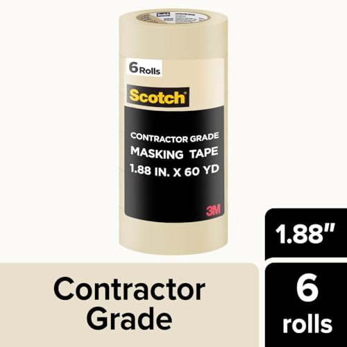 Scotch Painter's Tape Contractor Grade,1.88 in x 60.1 yd Rolls, 6 Pack