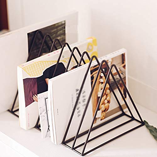 GVRMLDF Desktop File Organizer，Vertical Notebook，Letter Holders，Extra Strong Metal，Great for Teachers, Decor, Desk Organizers or Office Organization(D)