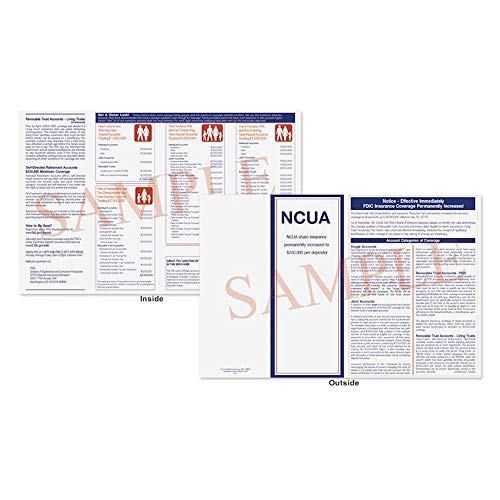 NCUA Brochure - Folded 4-Panel brochure Pack of 100 Updated
