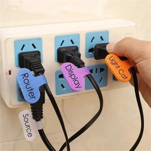 Self Adhesive Cable Labels Nylon Label Colorful Waterproof for Office Products