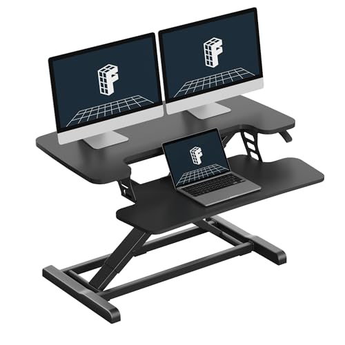 FLEXISPOT 32" Standing Desk Converter, Black