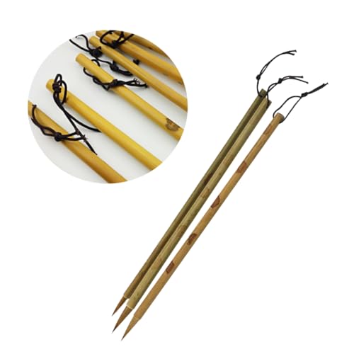 Chinese Caligraphy Brush, 3pcs Ink Writing Brush Watercolor Brush Chinese Painting Retro Brush for Calligraphy Brush Painter Brush Drawing Paint Brush Chinese Calligraphy Brush Pen School Supplies