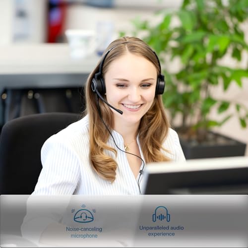 VT 2 x PLT-QD Pro Headsets with Noise Cancelling Mic + 1 x USB Y Training Cable - Bundle for Supervising, Monitoring & Team Training (PC/Mac) (Binaural)