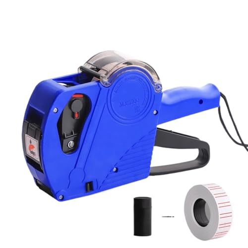 tag Machine with Labels Kit Label Maker Numerical Pricing Machine Kit for Office Retail Shop Grocery Store Organization Marking