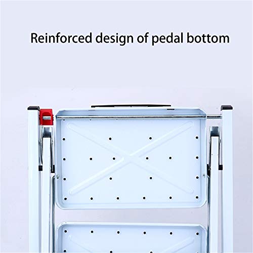 FLYIFE Step Stool Thicken Non-Slip Folding Steps,Stable Durable Attic Ladders Kitchen Stools Home 2 Step Ladder/50X48X43Cm