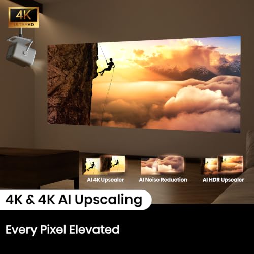 Hisense M2 Pro, Triple Laser Smart Portable Lifestyle Projector, 4K UHD, 65” – 200”, 1,300 Lumens, Dolby Vision,Optical Zoom, Intelligent Screen Adjustments, Vidaa OS, Netflix Included