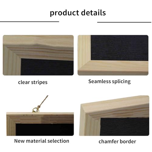 Chalk Board Outdoor Chalkboard Blackboard Chalkboards Magnetic Dry Wipe Pen Paint Black Erasers Magnets Erasable Border Wooden Single Side Wall-Mounted Magnetic (Green 60x90cm)