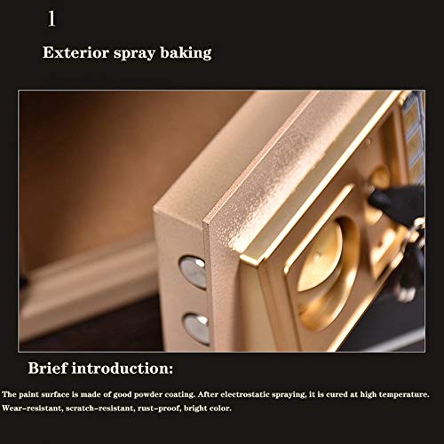 ntumLeap Safe Security Safe Box Electronic Digital Security Safes Steel Construction Hidden with Lock Cabinet Anchoring Design for Home Office Hotel Business Passport Cash Safe,White-A