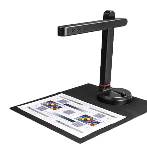 Book & Document Camera, Foldable Document Scanner with 13MP/16MP/20MP, Supports Multiple Languages Text Recognition, High Efficiency, for Document Scanning, Meeting Training