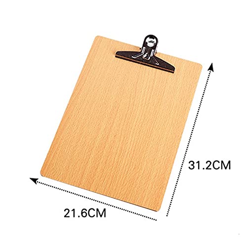 Filing Envelopes Writing Pad School Supplies Note Board Wooden Clipboard Storage File Folders Board Paper Holders Clip Board Office Plastic Folders (Color : A)