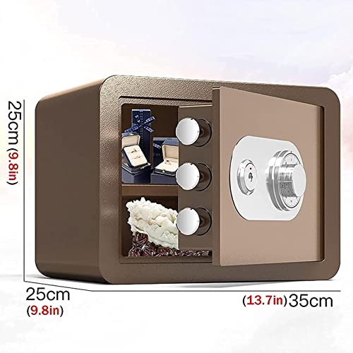 ntumLeap Safe S Box,Home S,S Lock Box Small Fireproof Steel Small Wall-Mounted Security Box with Key Home Office,Business Hotel Secur Safe,