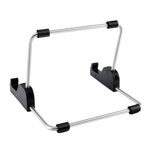 BXFIRS Aluminum Book Stand ABS Reading Rack Black Holder