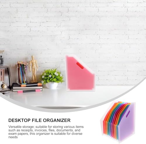 Zipper Pouch Document, Vertical Accordion File Folder Organizer,Expandable Organizer for Office Use