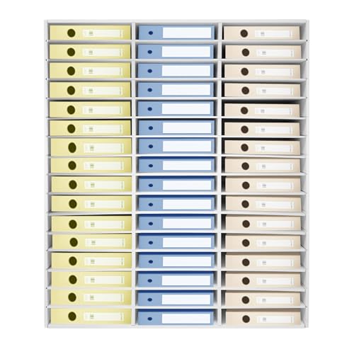 48 Slots Literature Organizer, Classroom Mailbox with Adjustable Shelves