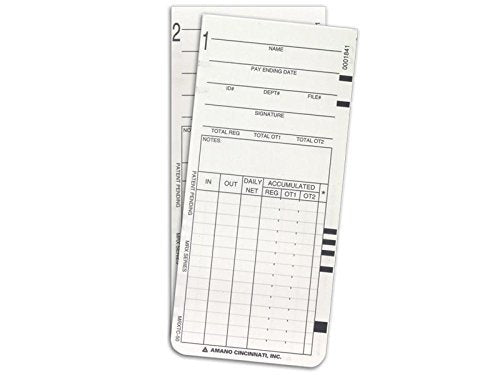 Amano MRX-35 time cards