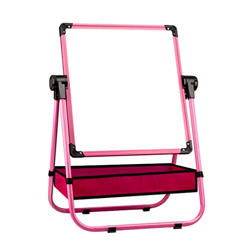 CUTPOIY Whiteboard Easel Type Double-Sided Magnetic Writing Board, U-Shaped Bracket Type, Height Adjustable, 360 Degree Rotation, with Storage Bag