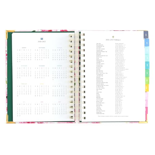 2026-2027 Daily Planner by Emily Ley – Simplified Spiral Planner Blush Hydrangea, August 2026–July 2027 – 12-Month Academic Year Organizer for Women