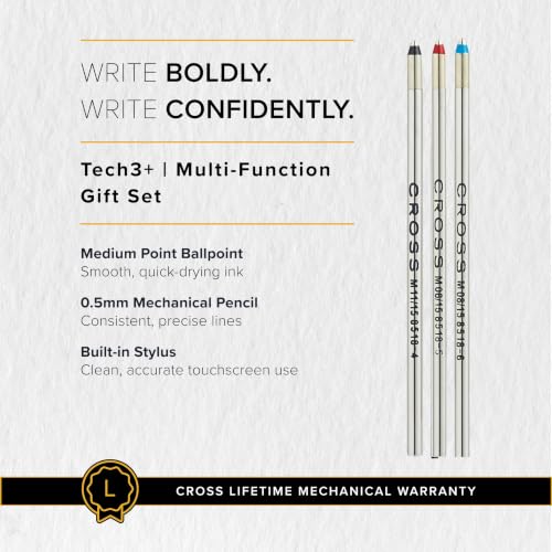 Cross Tech3+ Dark Blue PVD Multifunction Pen, Black Ink, Corporate Gift